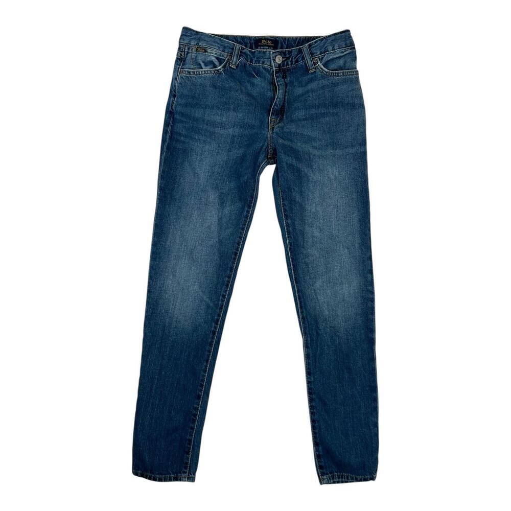 Polo Ralph Lauren Astor Slim Boyfriend Jeans Juniors 16 Blue Medium Wash Denim